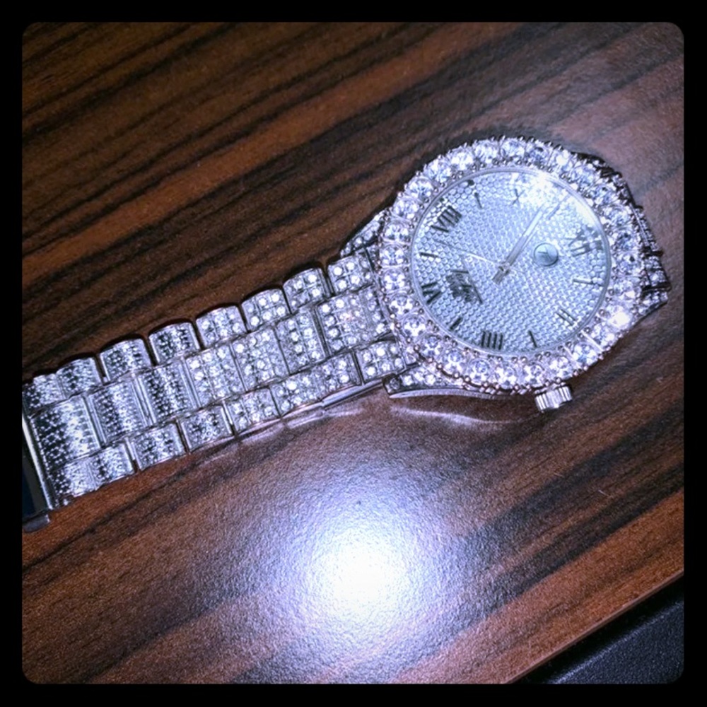 Cuban CZ Full “Iced Out” Watch